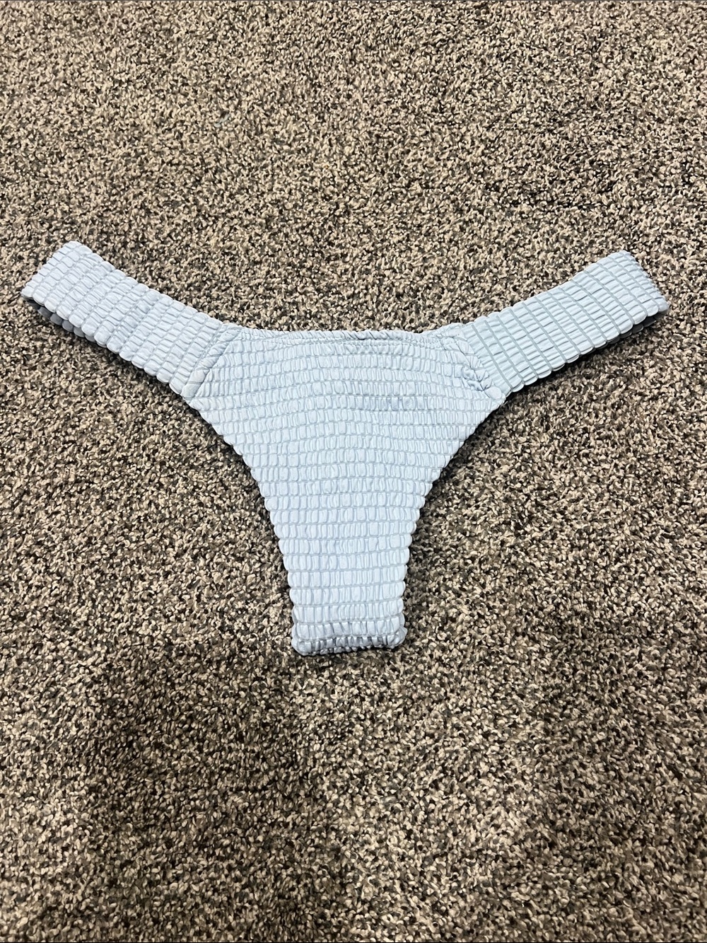 Montce Light Blue Smocked Bikini Bottom